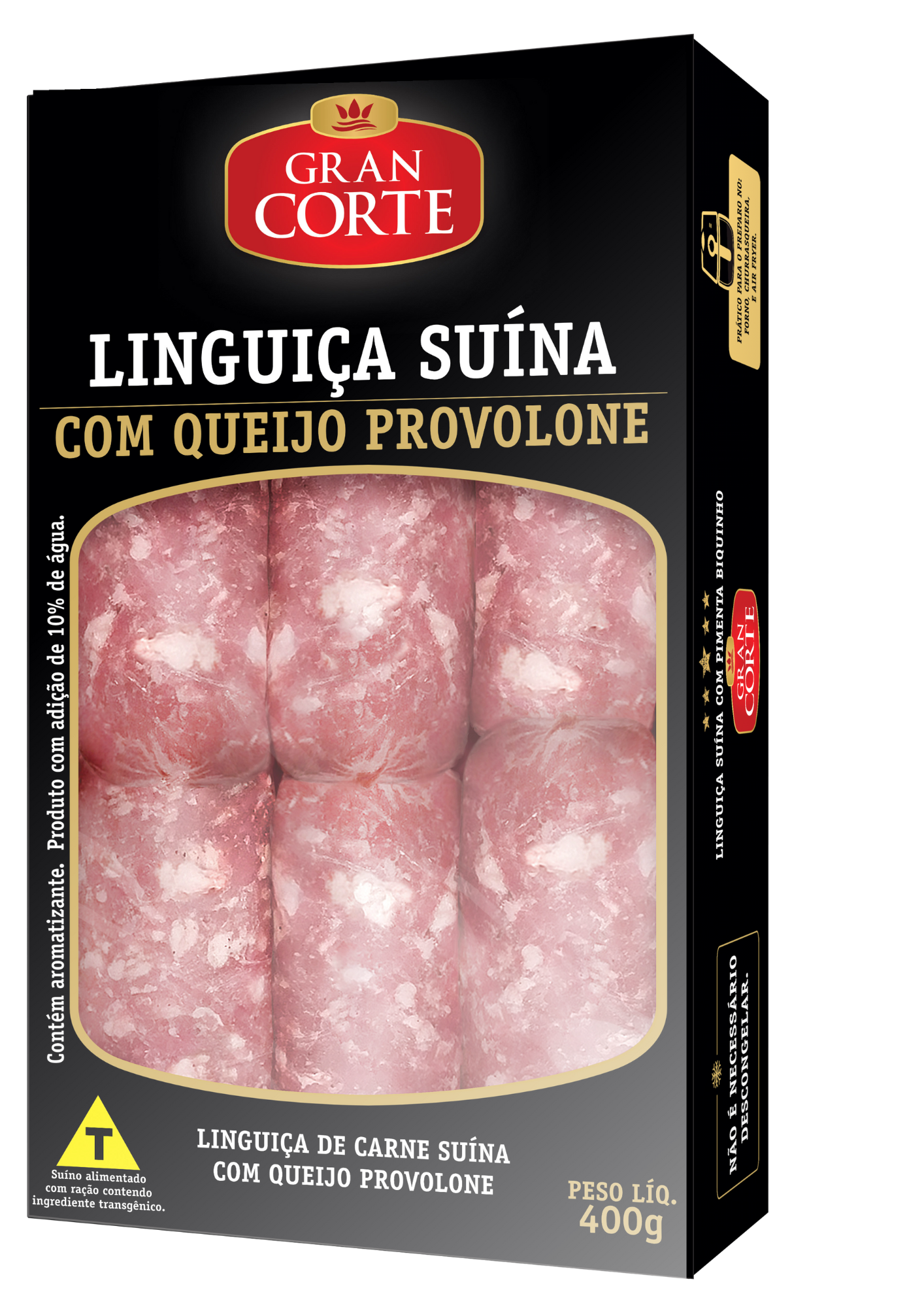 Linguiça Suína com Queijo Provolone