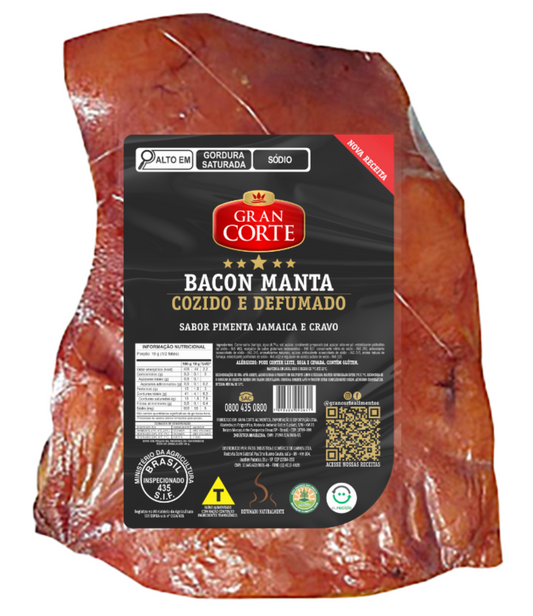 Bacon Manta Cozido e Defumado